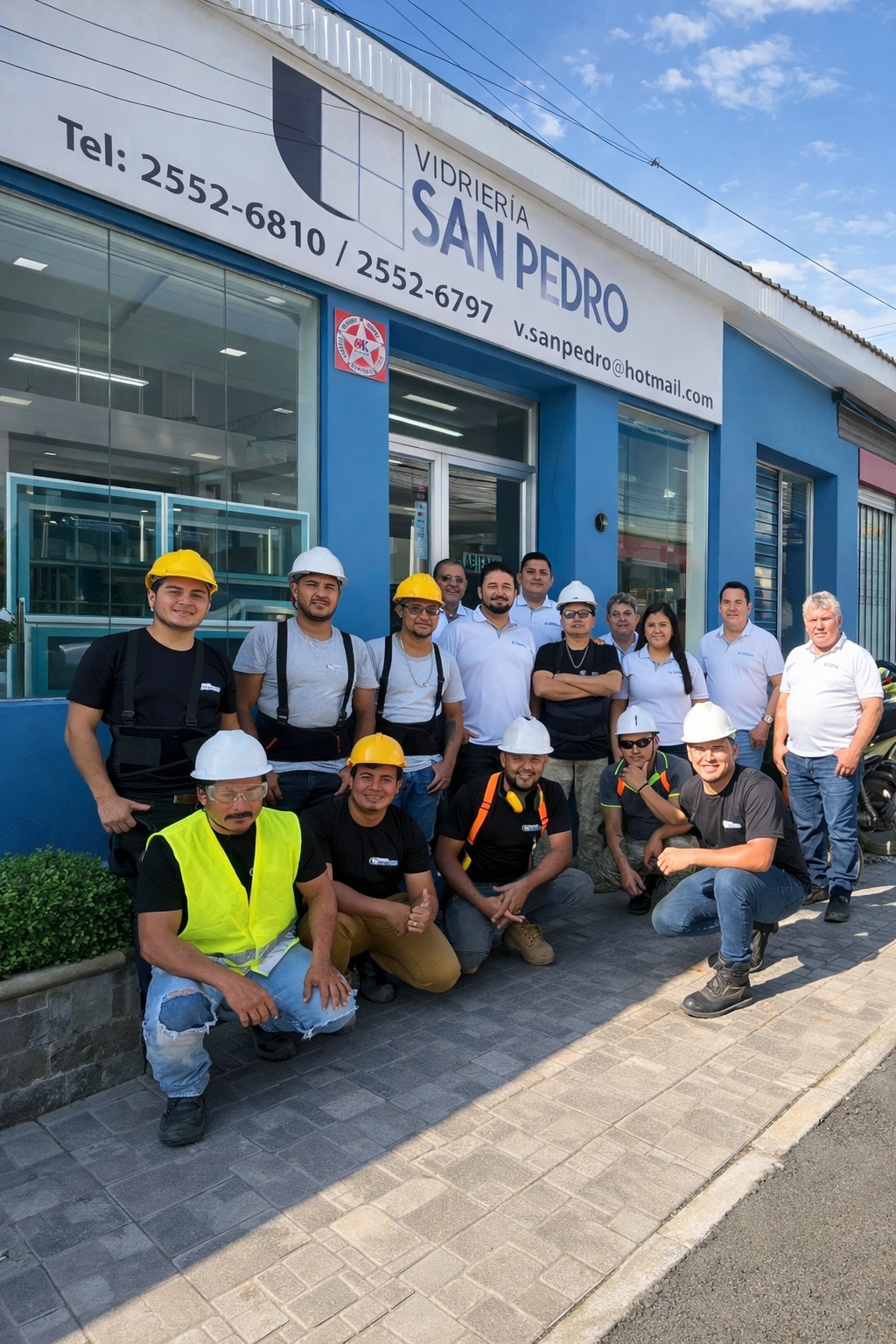 Todo el Equipo Vidriería San Pedro